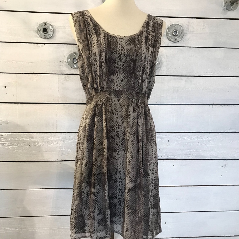 NWT Madewell Silk Snake Print Dress